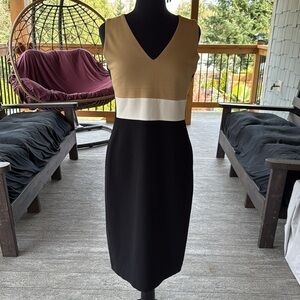 Judith & Charles | Sleeveless Color Block Dress